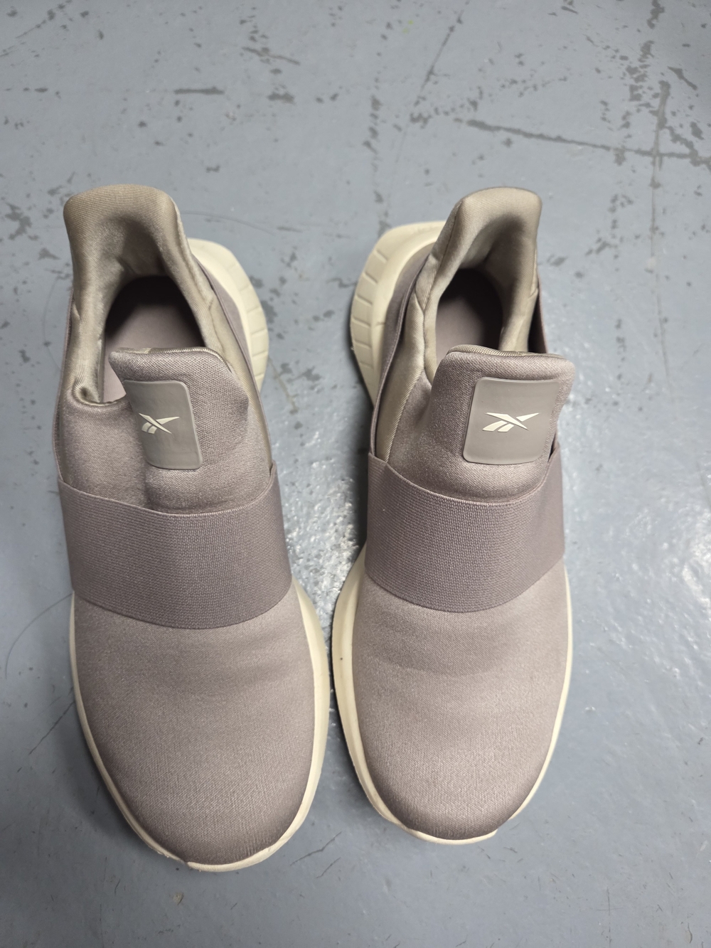 Reebok Men's Slip-On Athletic Sneakers in Light Gray